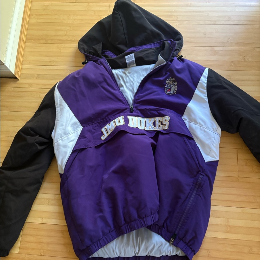 JMU heavy windbreaker size med  with large pocket in front